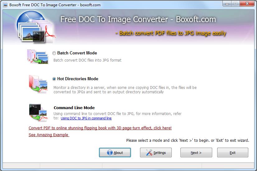 Boxoft Free DOC to Image Converter