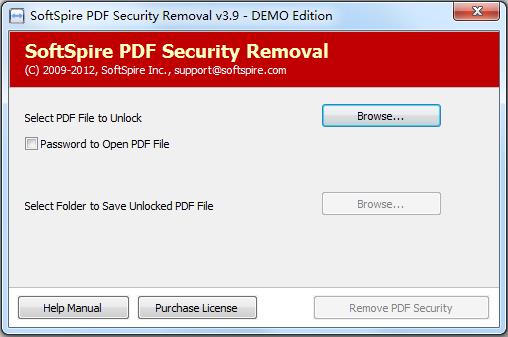 SoftSpire PDF Security Removal