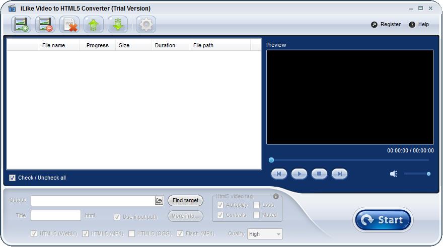 iLike Video to HTML5 Converter V1.7 官方版