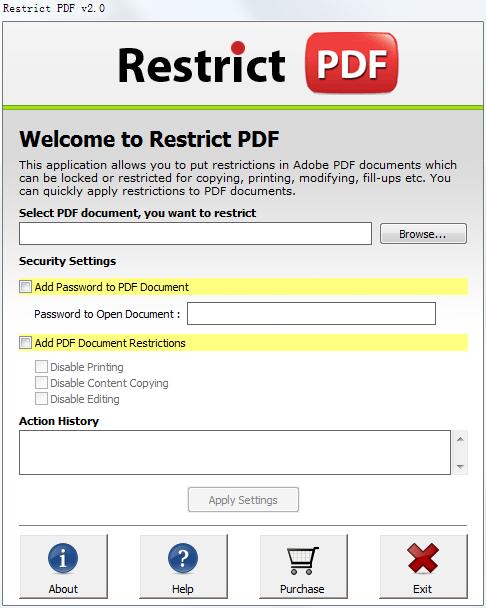 Restrict PDF