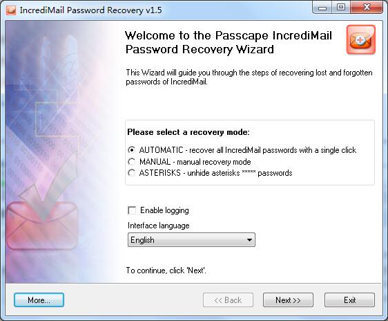 IncrediMail Password Recovery