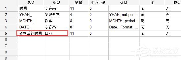 SPSS中日期类型变量转换有哪些？