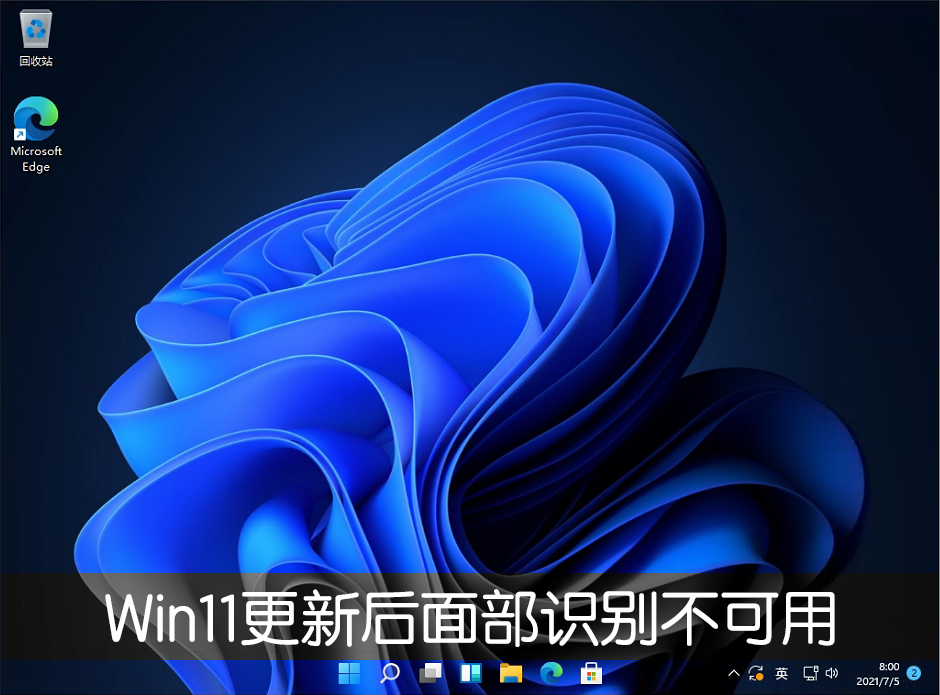 Win11更新22000.100后面部识别不可用怎