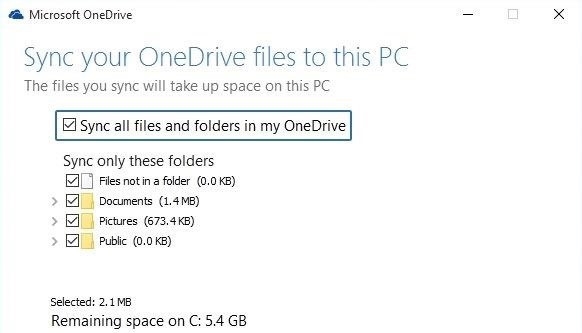 OneDrive软件怎么同步文件