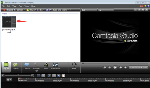 Camtasia Studio导入音乐教程