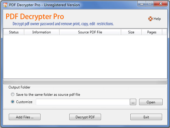 PDF Decrypter Pro(pdf文件解密软件) V4.20