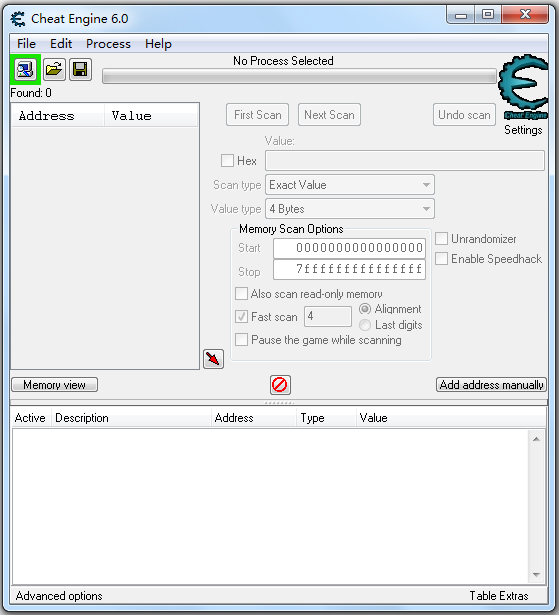 CE修改器(Cheat Engine) V6.0 英文版