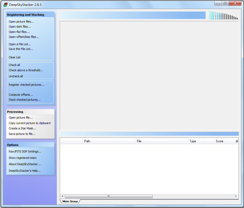 DeepSkyStacker(图片叠加处理软件) V2.6.3 英文版