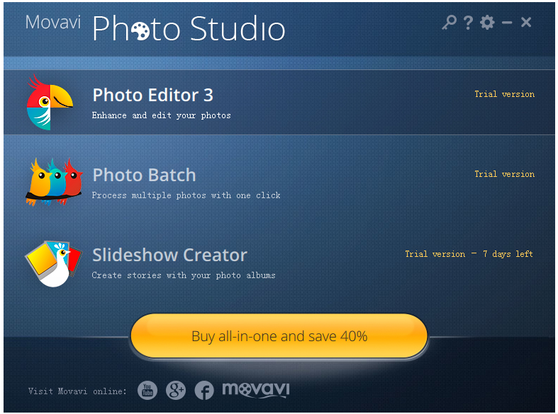 Movavi Photo Studio(影楼照片处理软件) V1.0.3 英文版