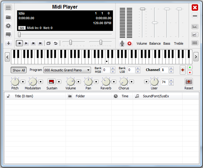 MiDi播放器(Midi Player) V5.7 绿色版