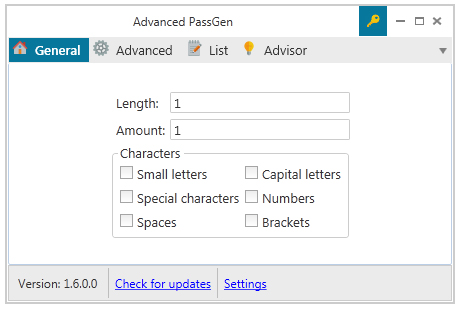 Advanced PassGen(密码生成工具) V1.7.1 英文绿色版