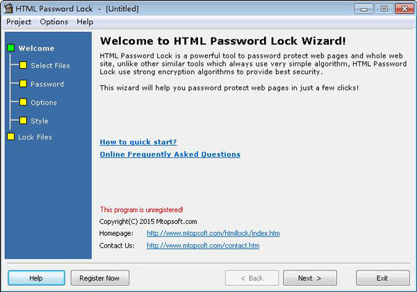 HTML Password Lock(网页加密软件) V5.8 特别版