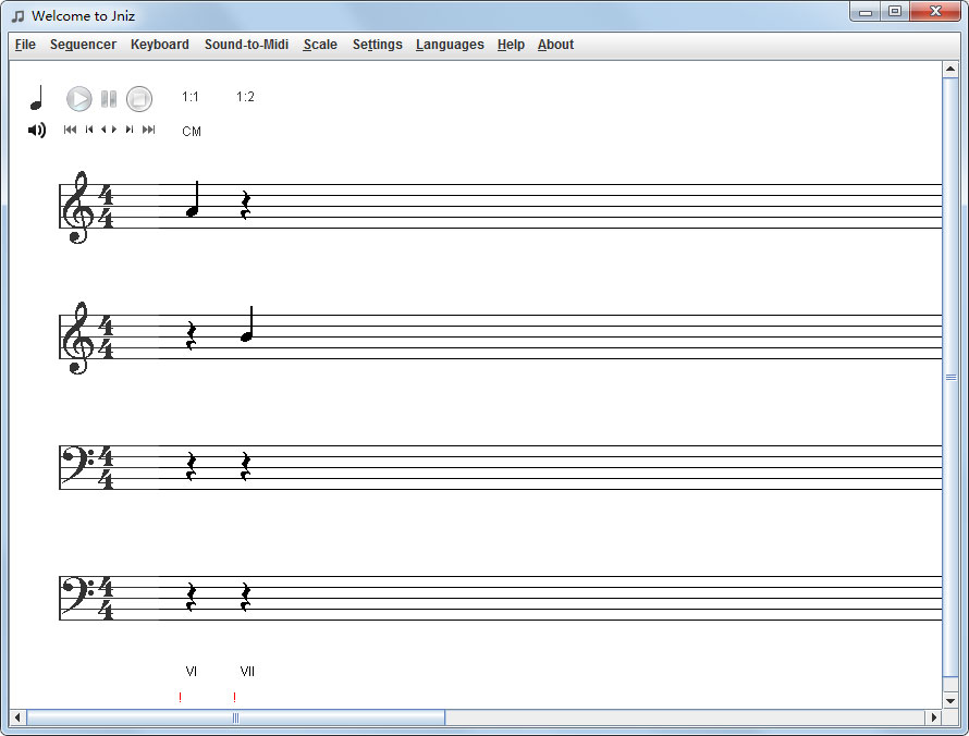 Jniz(五线谱编辑软件) V2.6 绿色版