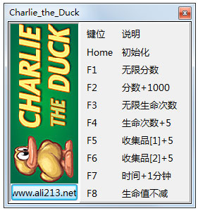 查理鸭八项修改器 V1.2.1 绿色版