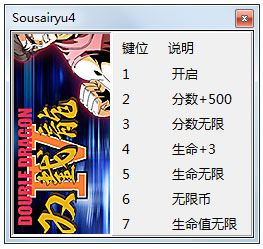 双截龙4六项修改器 V1.0 绿色版