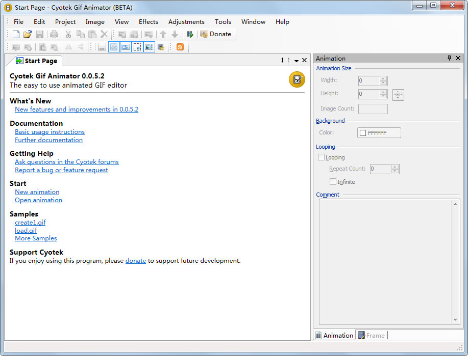 Cyotek Gif Animator(GIF图片制作软件) V0.0.5.2