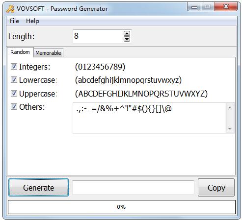 Vov Password Generator