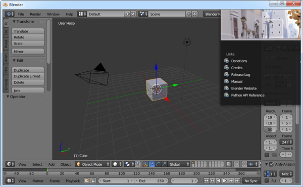 Blender(3D建模软件) V2.76