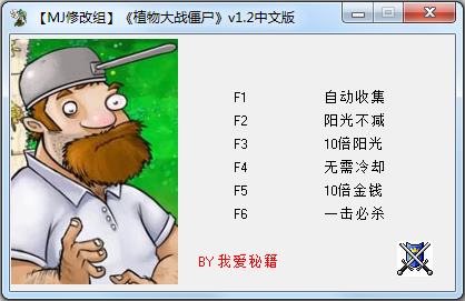 植物大战僵尸年度中文版六项修改器 V1.2 绿色版