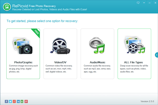 RePicvid Photo Recovery(照片恢复软件) V2.5.0