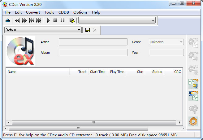 抓取CD音轨(CDex) V2.20