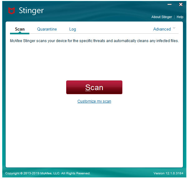 McAfee Stinger & Raptor(迈克菲杀毒软件) V12.1.0.3225 绿色版