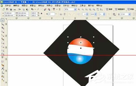 CorelDRAW如何制作百事可乐标志？CorelDRAW制作百事可乐标志的方法