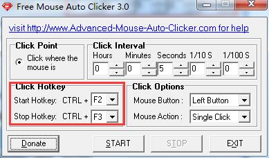 Free Mouse Auto Clicker使用教程