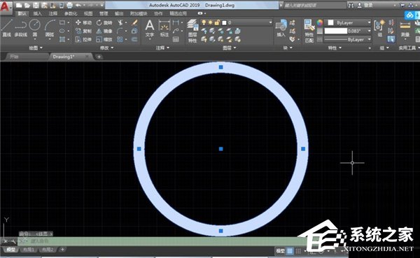 AutoCAD 2019显示线宽方法