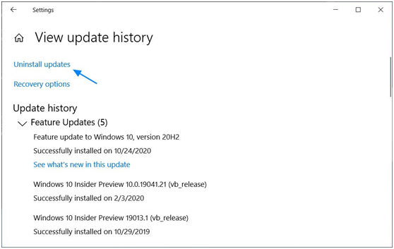 如何卸载Win10 20H2版本，并降级到以前