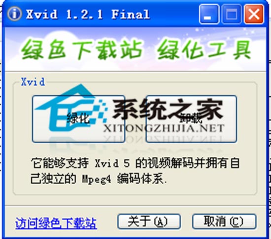 XviD(多媒体编码解码器) 1.2.1 Final 汉化绿色修正版