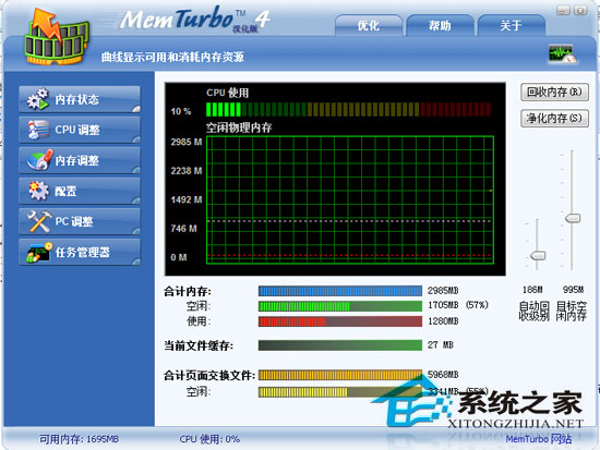 MemTurbo(内存整理) V4.0.638.279 绿色汉化版