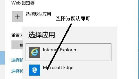 win10edge浏览器怎么设置为默认浏览器