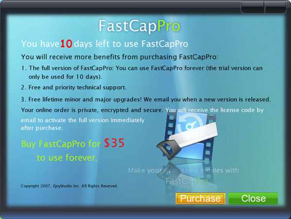 FastCapPro(3D游戏录像) V2.0 汉化版 