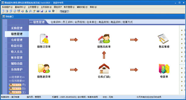 精诚超市管理系统 V14.0819 