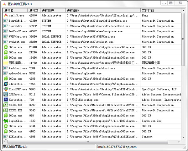  匿名辅助工具 V1.3 绿色版