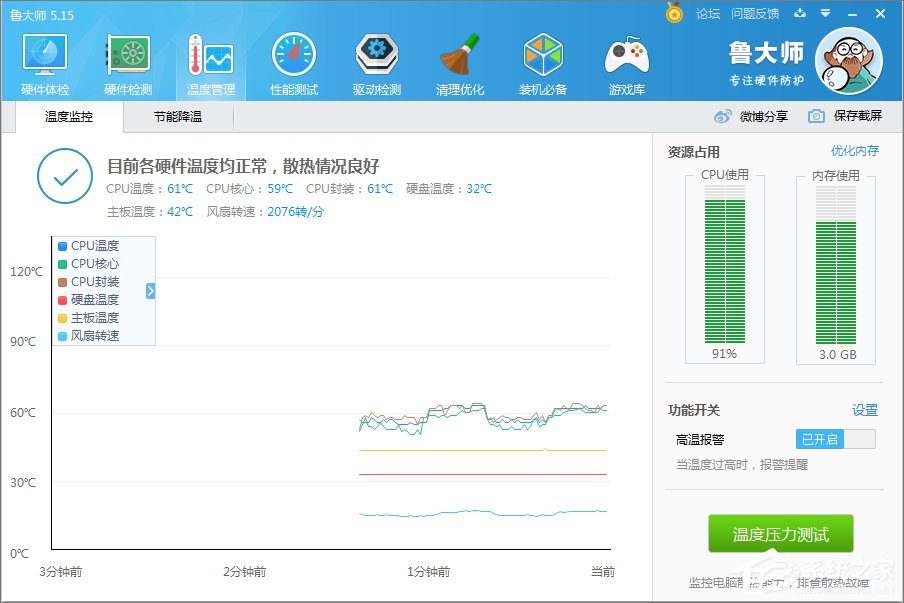 Win10系统怎么看cpu温度？Win10系统查看cpu温度的方法