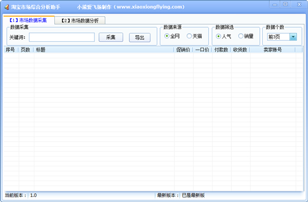 淘宝市场综合分析助手 V1.0 绿色版