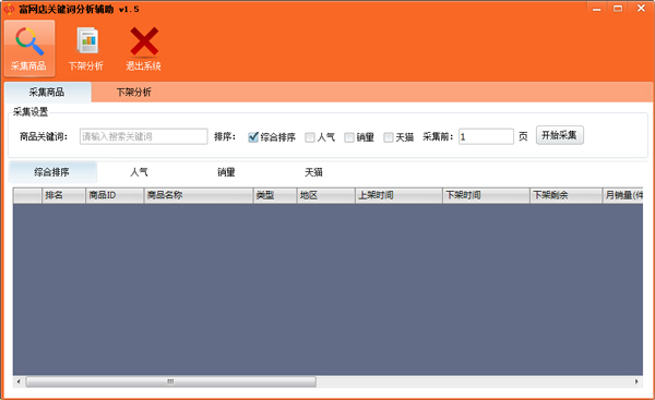 富网店关键词分析软件 V1.5 绿色版