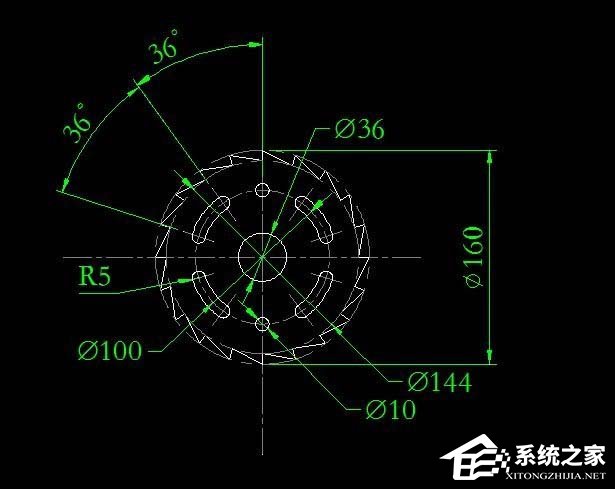 AutoCAD画锯齿盘图纸