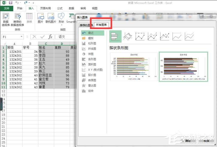 Excel表格怎么制作雷达图？