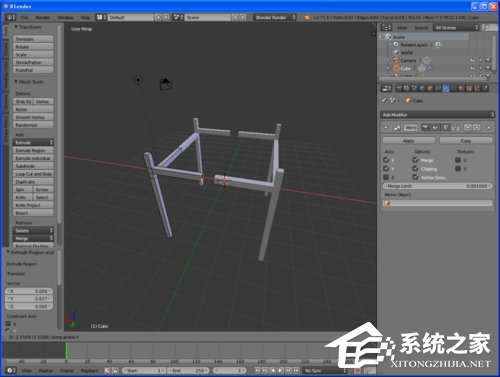 Blender八仙桌建模教程