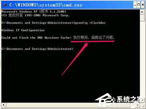 WinXP无法清除DNS缓存怎么解决？