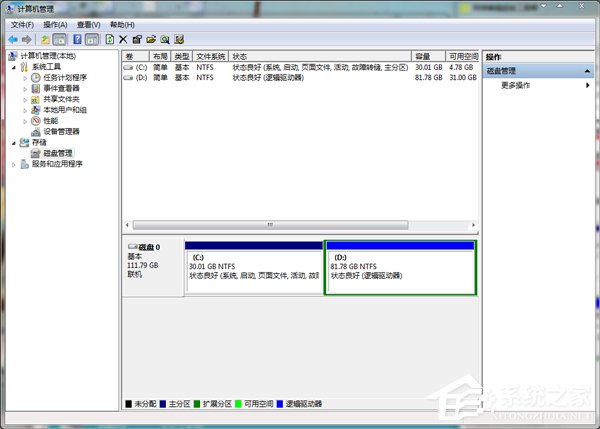 Win7电脑硬盘如何分区？