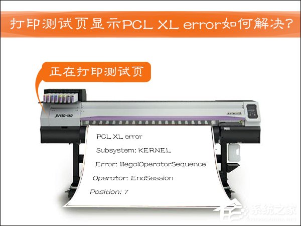 HP激光打印机打印测试页显示PCL XL error如何解决？