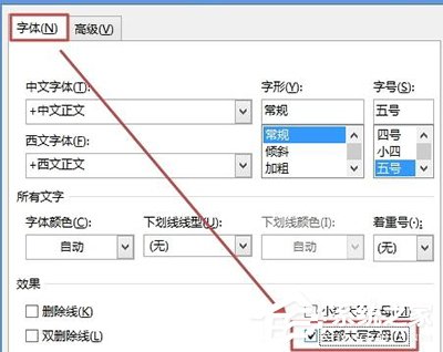 Word2013大小写字母转换的方法