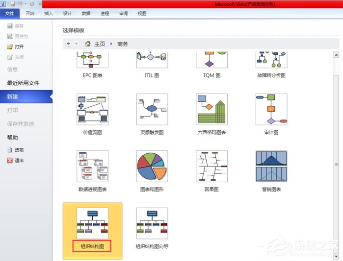 Visio 2010如何绘制组织结构图？