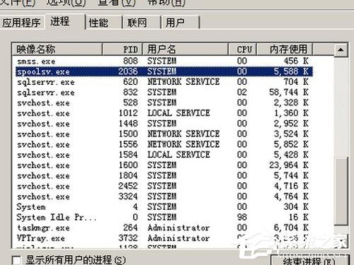 spoolsv.exe进程占用CPU资源很严重怎么办？