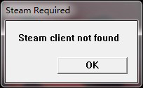 Win7系统提示steam client not found