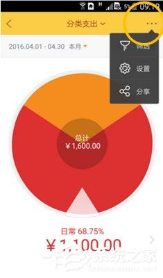 随手记如何筛设置图表 随手记筛选设置图表方法